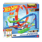 Hot Wheels Action Loop Cyclone Challenge track set with car - British product