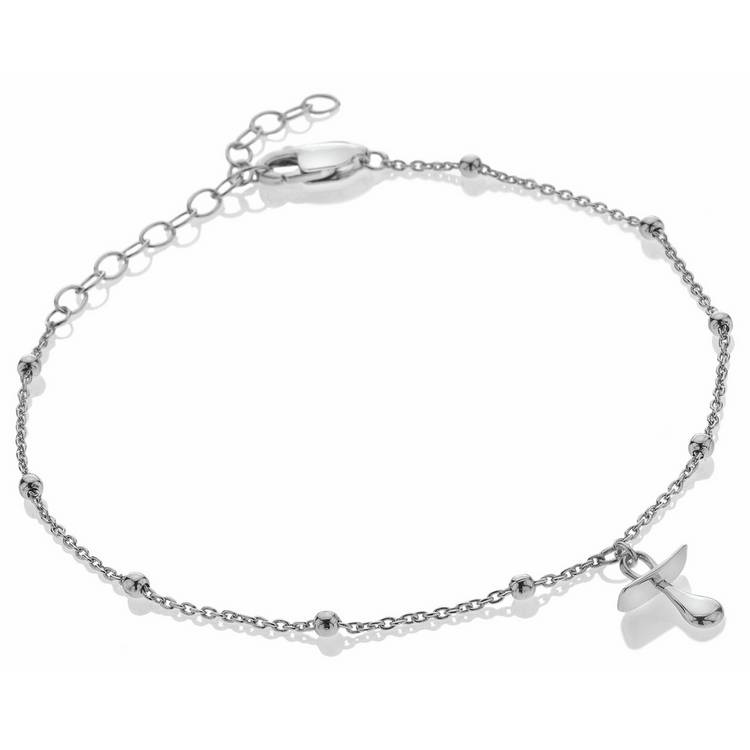 Hot Diamonds sterling silver dummy charm bracelet 20cm, imported from the UK