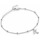 Hot Diamonds sterling silver dummy charm bracelet 20cm, imported from the UK