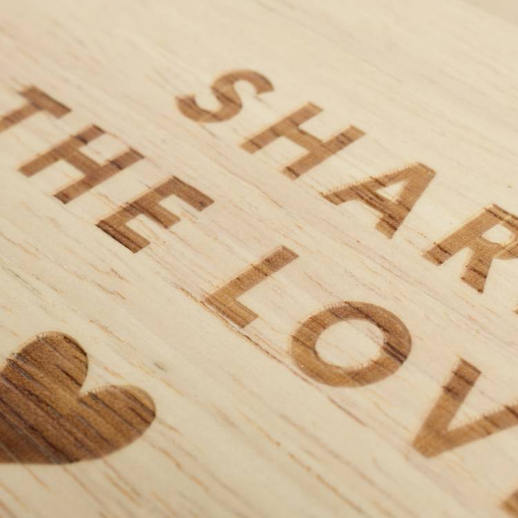 Argos Home wooden heart platter serving board, UK version