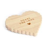 Argos Home wooden heart platter serving board, UK version