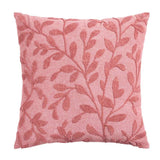 Argos Home cushion pink embroidered leaves 50x50cm (British brand)
