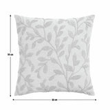 Argos Home cushion pink embroidered leaves 50x50cm (British brand)