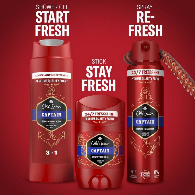 Old Spice Captain Travel Bag Gift Set (British brand)