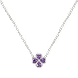 Argos Radley Sterling Silver Cubic Zirconia Heart Flower Necklace- Buy online at McGrocer