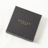 Radley necklace purple cubic zirconia heart flower pendant, UK version