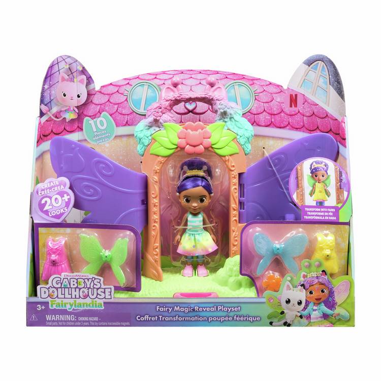 Gabby's Dollhouse Fairylandia playset 28cm, imported from the UK