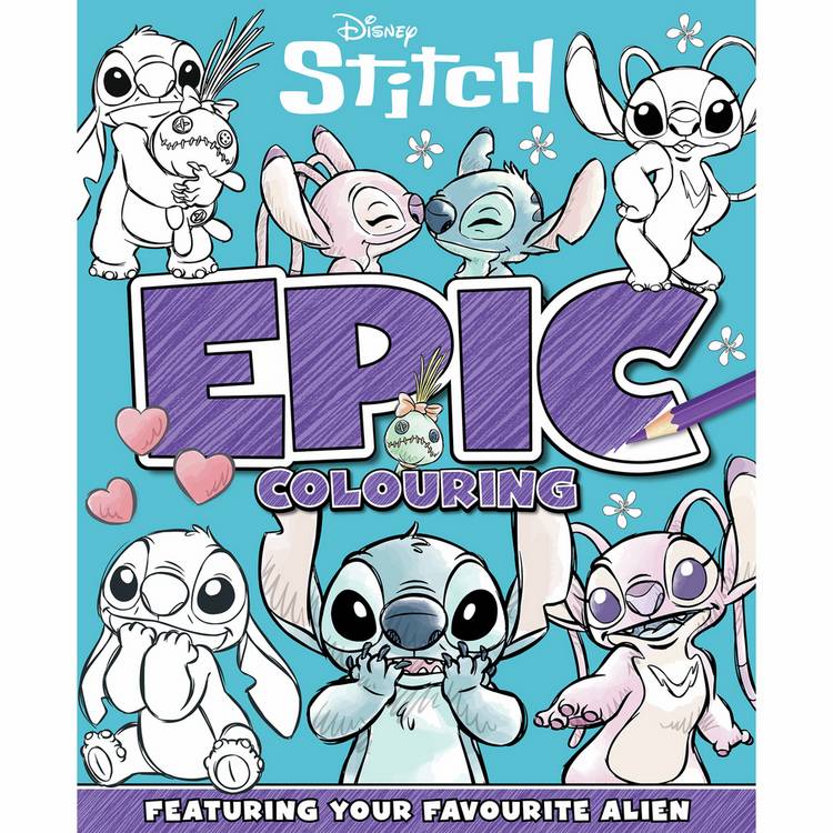 Disney Stitch sponge art activity set, imported from the UK