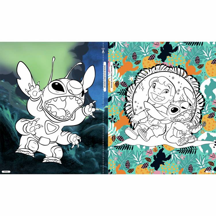 Disney Stitch sponge art activity set, imported from the UK