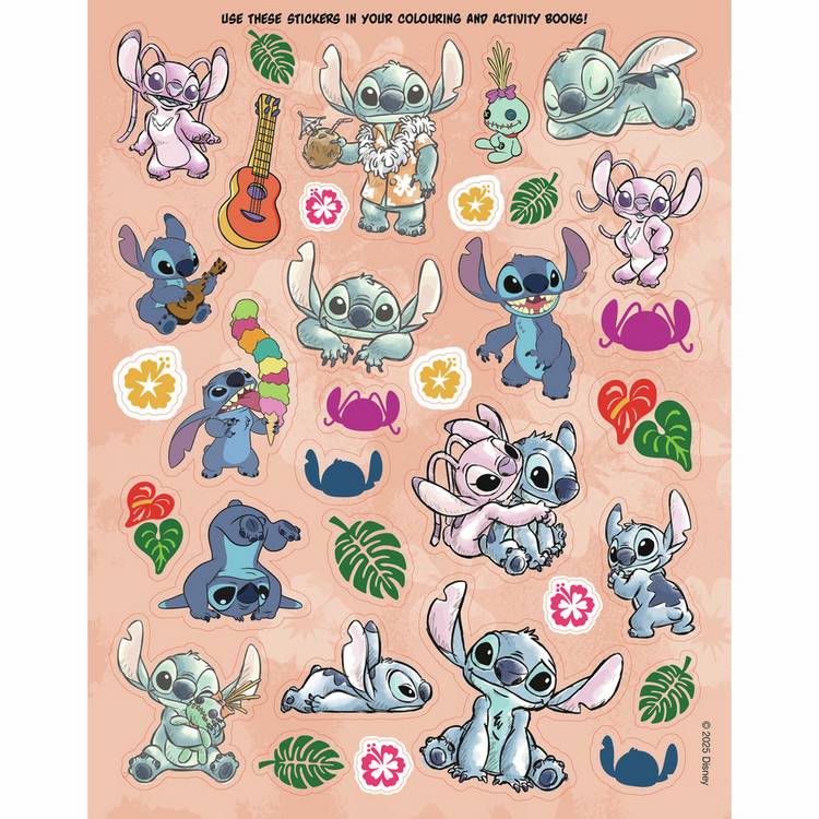 Disney Stitch sponge art activity set, imported from the UK
