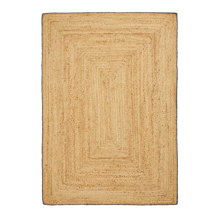 Habitat braided grey border jute rug 120x170cm - British product