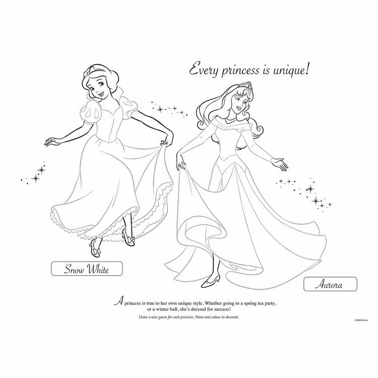 Disney Princess activity pad set spiral bound, imported from the UK