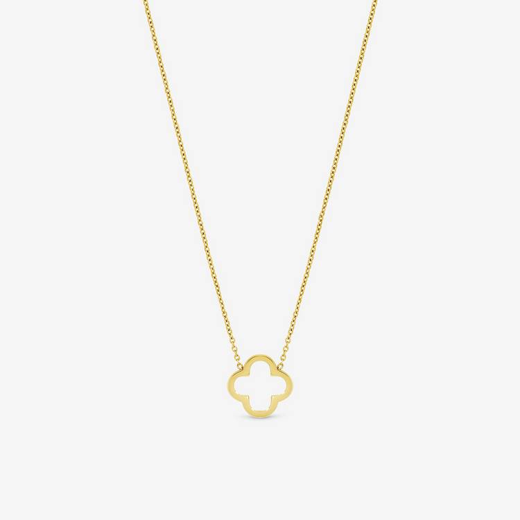 Jon Richard gold plated clover pendant, UK version