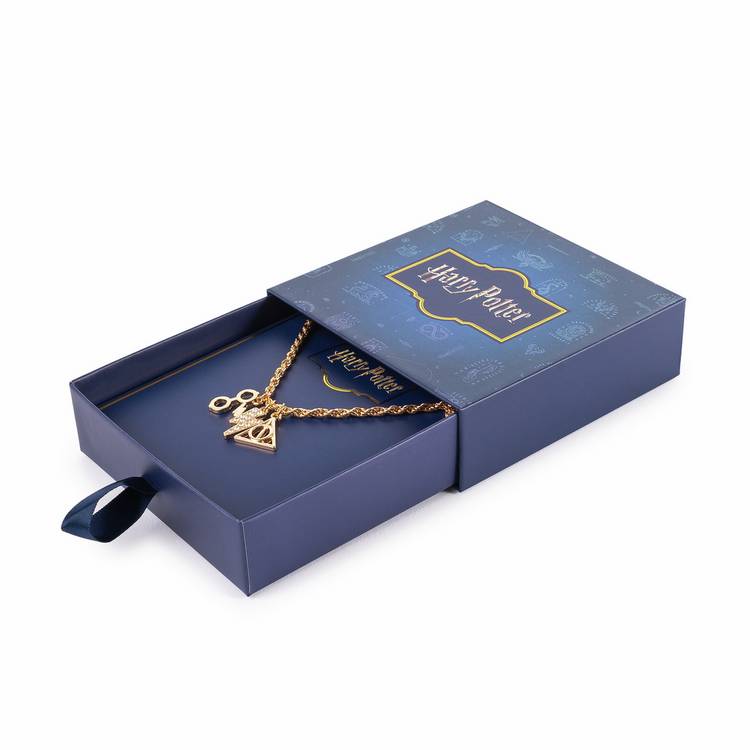 Custard London gold tone Harry Potter charm necklace - British product