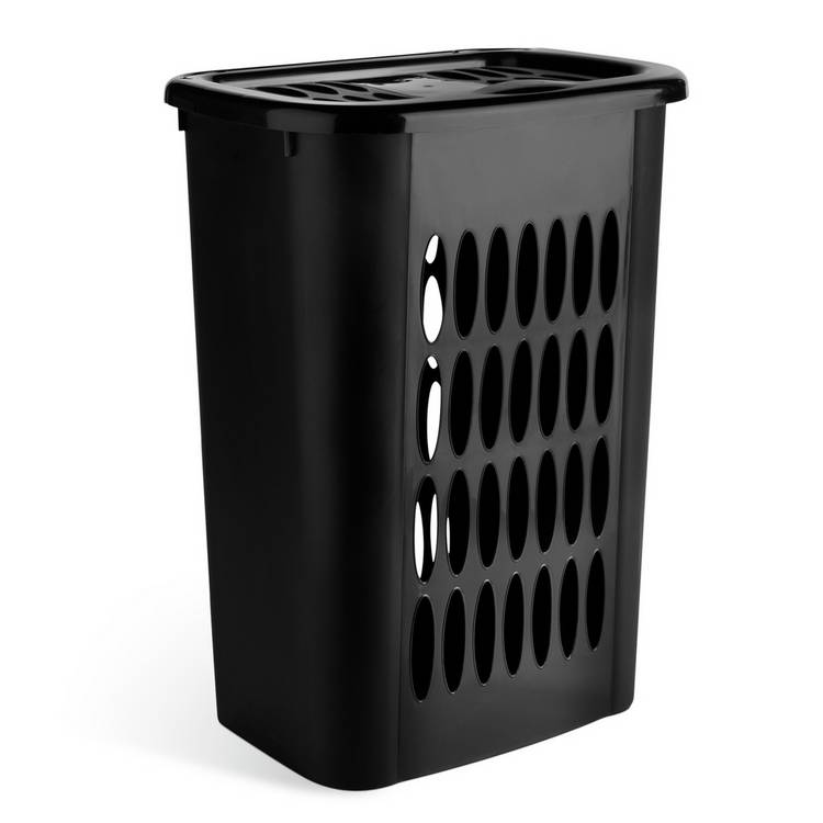 Argos Home laundry hamper 54 litre black, UK version