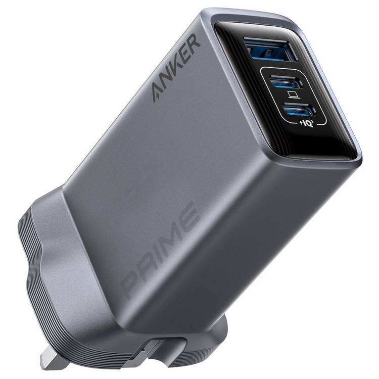Anker Prime 100W GaN wall charger silver (British brand)