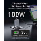 Anker Prime 100W GaN wall charger silver (British brand)