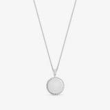 Argos Simply Silver Beaded Edge Round Pendant Necklace 16in- Buy online at McGrocer