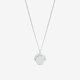 Simply Silver polished beaded spinner pendant, UK version