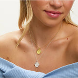 Simply Silver polished beaded spinner pendant, UK version