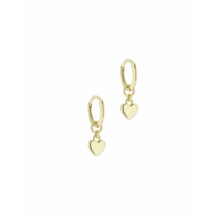 Ted Baker huggie earrings with tiny heart charm, UK version