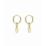 Ted Baker huggie earrings with tiny heart charm, UK version