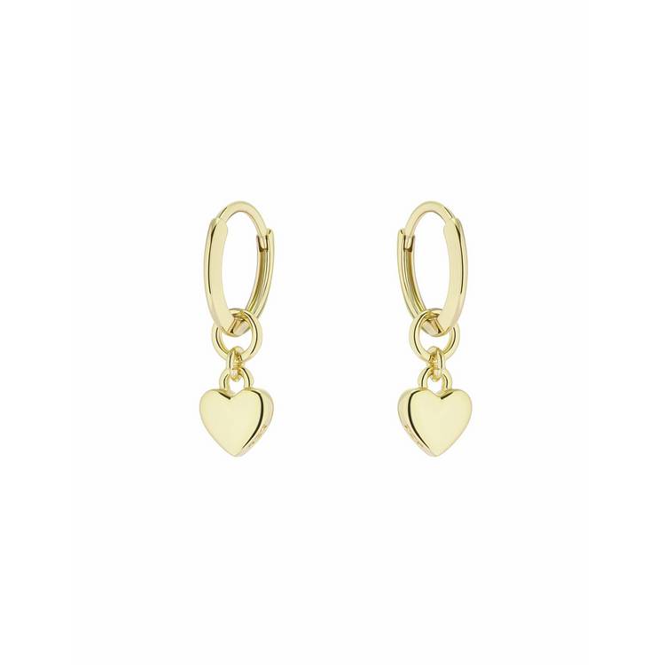 Ted Baker huggie earrings with tiny heart charm, UK version