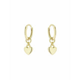 Ted Baker huggie earrings with tiny heart charm, UK version