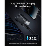 Anker 67W GaN wall charger black - British product