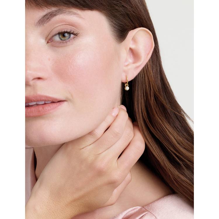 Ted Baker Sinalaa crystal huggie earrings, imported from the UK