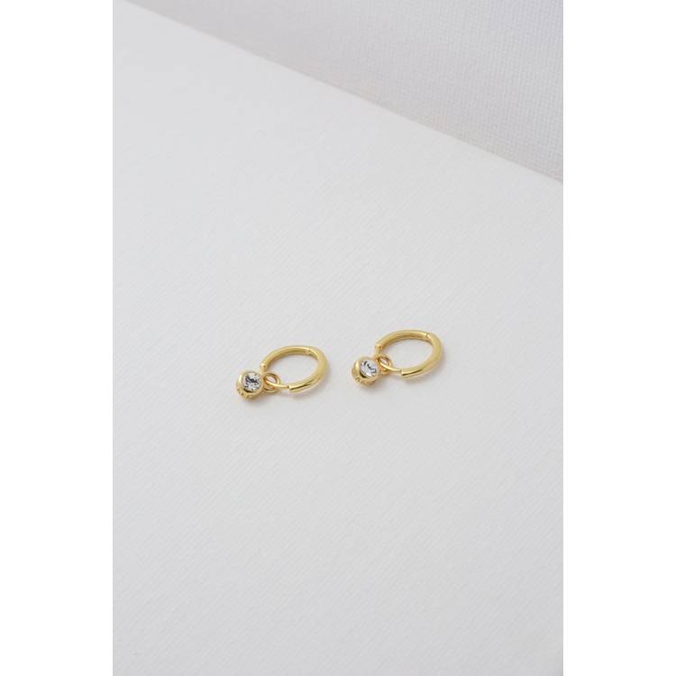 Ted Baker Sinalaa crystal huggie earrings, imported from the UK