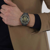 Lacoste black stainless steel chronograph watch 42mm, UK version