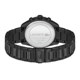 Lacoste black stainless steel chronograph watch 42mm, UK version