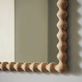 Habitat Bobbin stained wooden wall mirror 90x56cm, imported from the UK