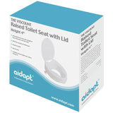 Aidapt raised toilet seat with lid 4 inch, imported from the UK
