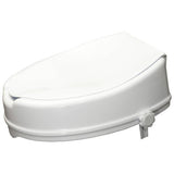 Aidapt raised toilet seat with lid 4 inch, imported from the UK