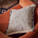 Argos Habitat Woven Frayed Edge Stripe Cushion - 43x43cm- Buy online at McGrocer