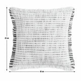 Habitat woven frayed edge stripe cushion 43x43cm (British brand)