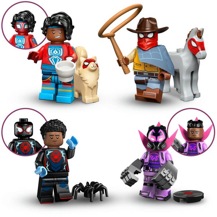 LEGO minifigure set Spider-Man Across the Spider-Verse mystery box, UK version