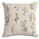 Argos Home embroidered cushion beige 43x43cm, UK version