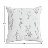 Argos Home embroidered cushion beige 43x43cm, UK version