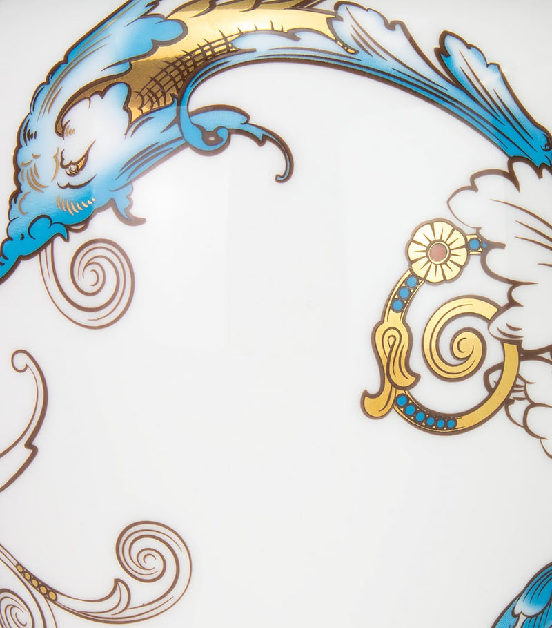 Wedgwood Florentine Turquoise lidded vase 15cm (British brand)