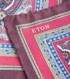 Eton silk paisley pocket square 33cm (British brand)