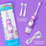 Brush Baby hippo kids rechargeable toothbrush - British product