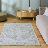 Argos Habitat Vintage Effect Green Flatweave Runner - 80x150cm- Buy online at McGrocer