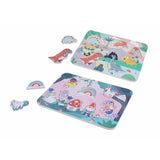 Chad Valley wooden tray puzzle pack fairy and dino themes pack of two, UK version