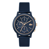 Lacoste men's blue silicone strap watch 42mm - UK version