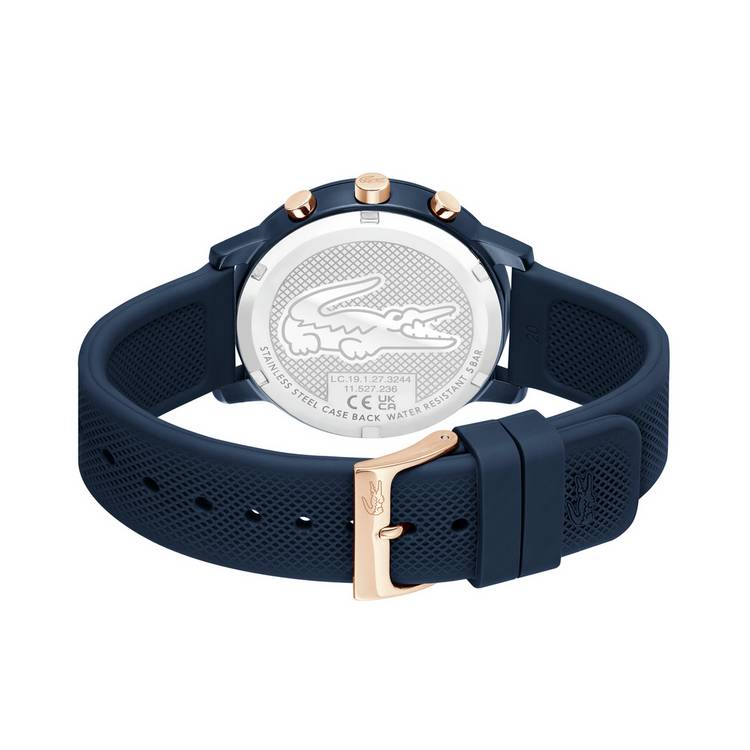Lacoste men's blue silicone strap watch 42mm - UK version