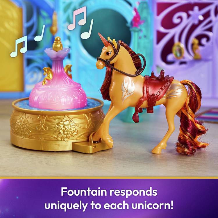 Unicorn Academy Starglow Fountain stable playset with Wildstar figure (British brand)