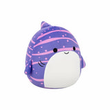 Squishmallows soft toy purple striped shark 7.5 inch (British brand)